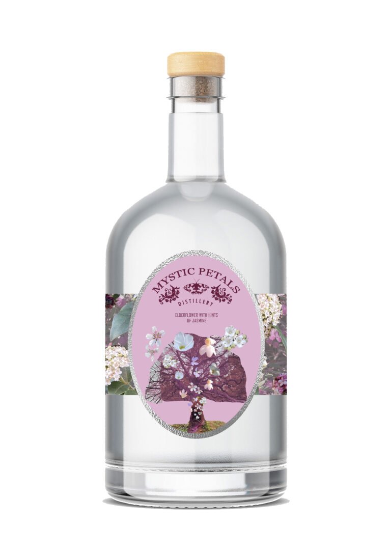 Gin Bottle Elderflower Non Copyright